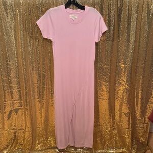 L*Space Soft Pink Crew Neck Maxi Dress